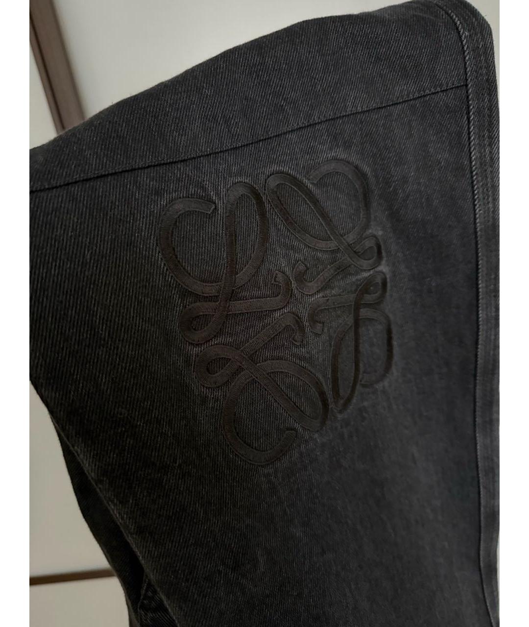 LOEWE Черные хлопковые джинсы, фото 3