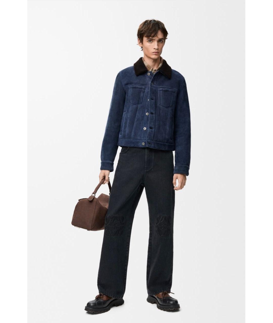 LOEWE Черные хлопковые джинсы, фото 4