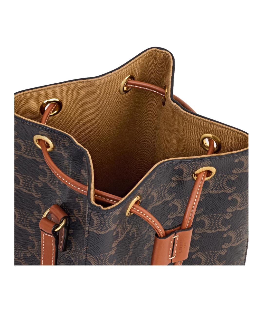 CELINE Коричневая сумка через плечо, фото 5