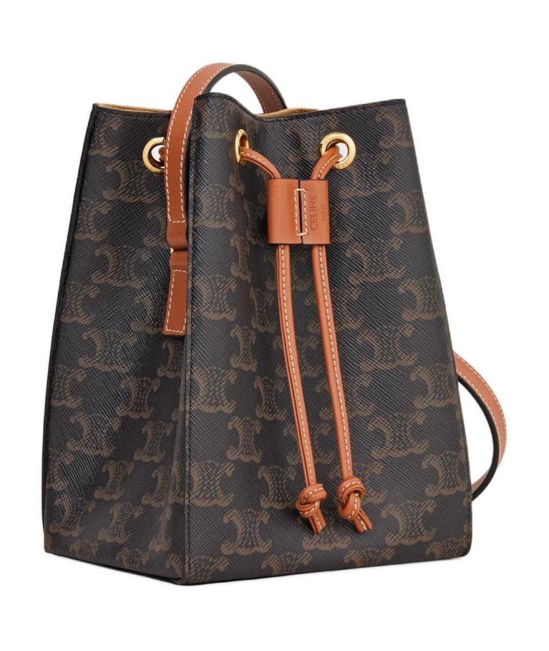 CELINE Коричневая сумка через плечо, фото 2