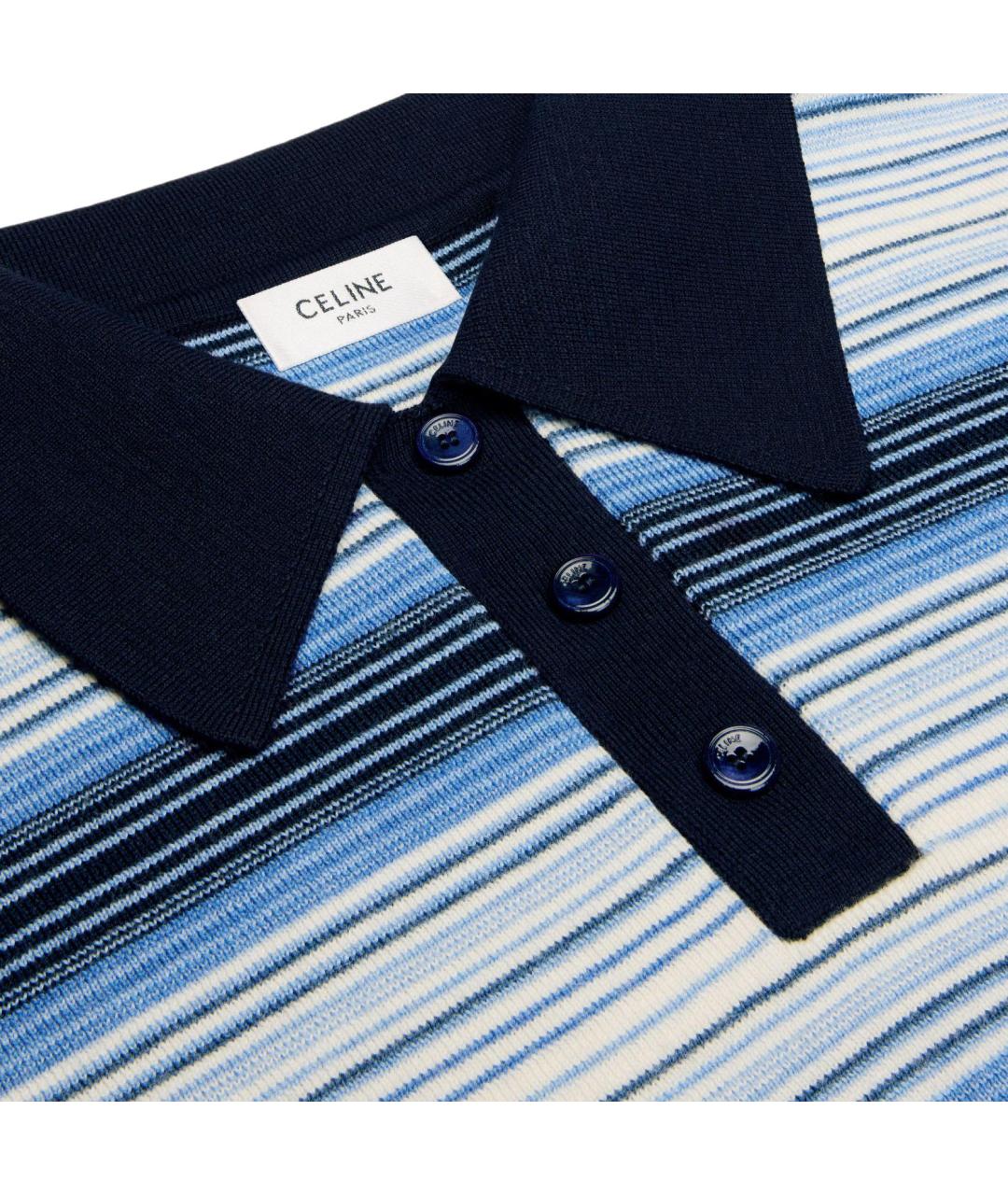 CELINE Синий джемпер / свитер, фото 3