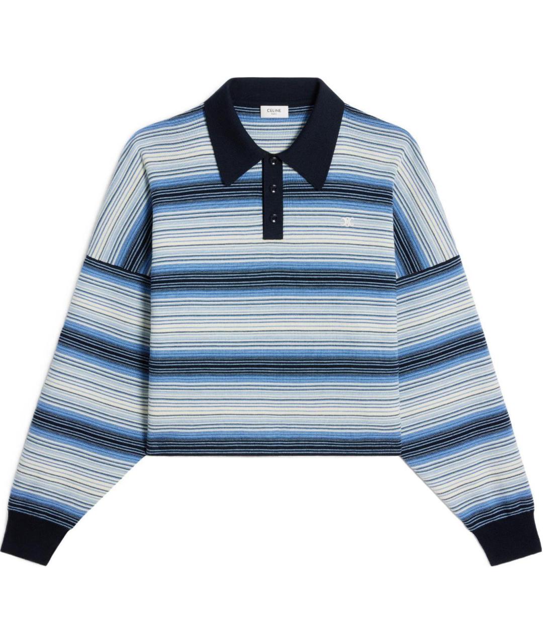 CELINE Синий джемпер / свитер, фото 1