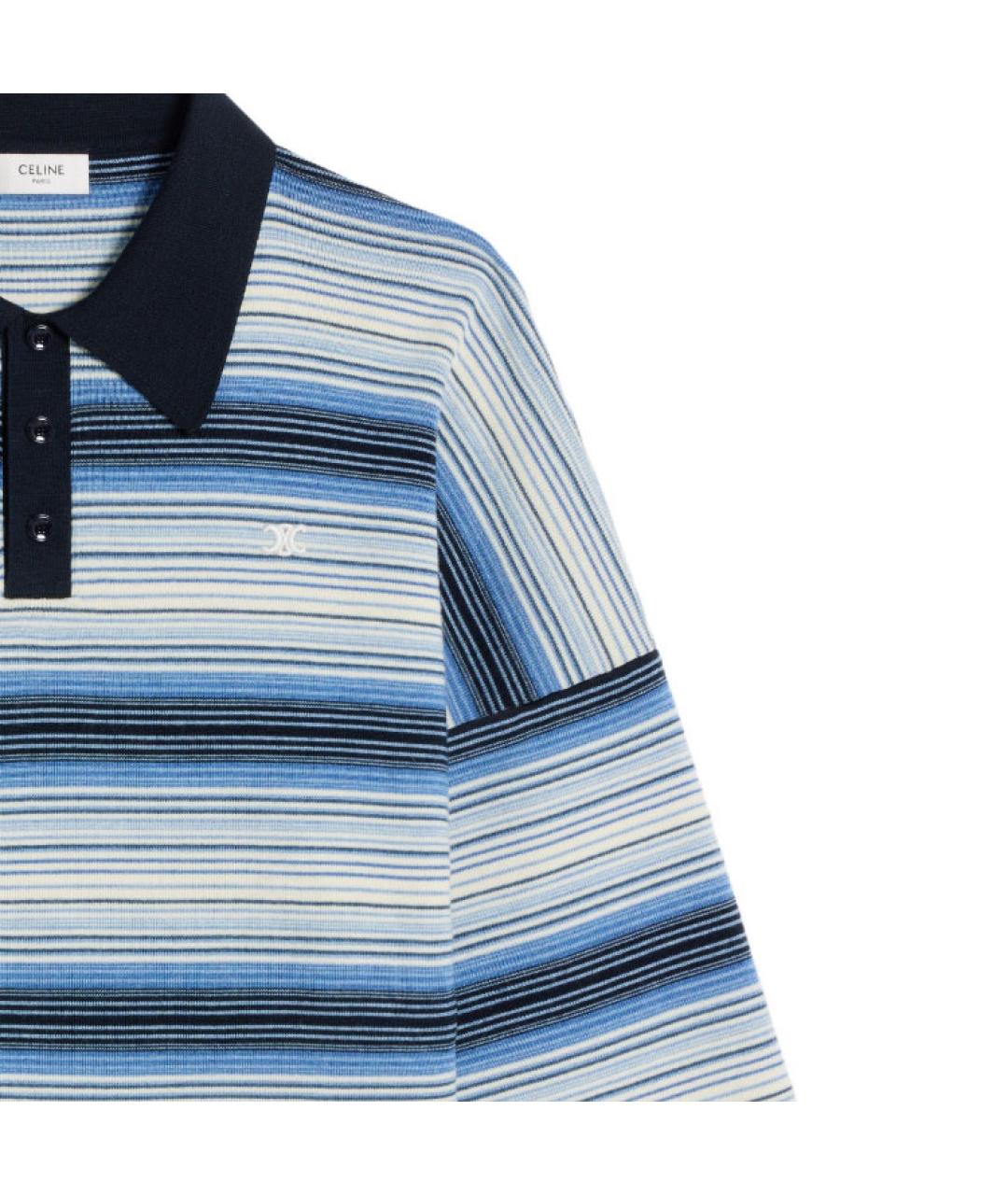 CELINE Синий джемпер / свитер, фото 5