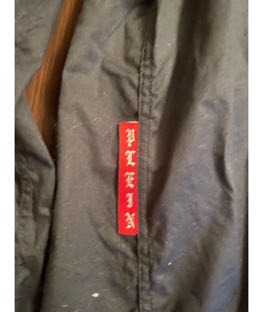 PHILIPP PLEIN Черная хлопковая классическая рубашка, фото 3