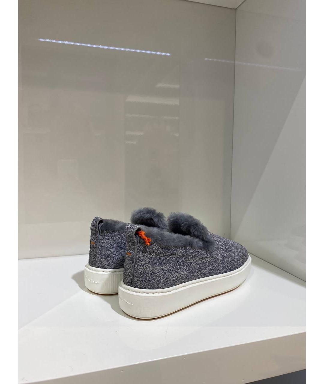 SANTONI Синие лоферы, фото 3