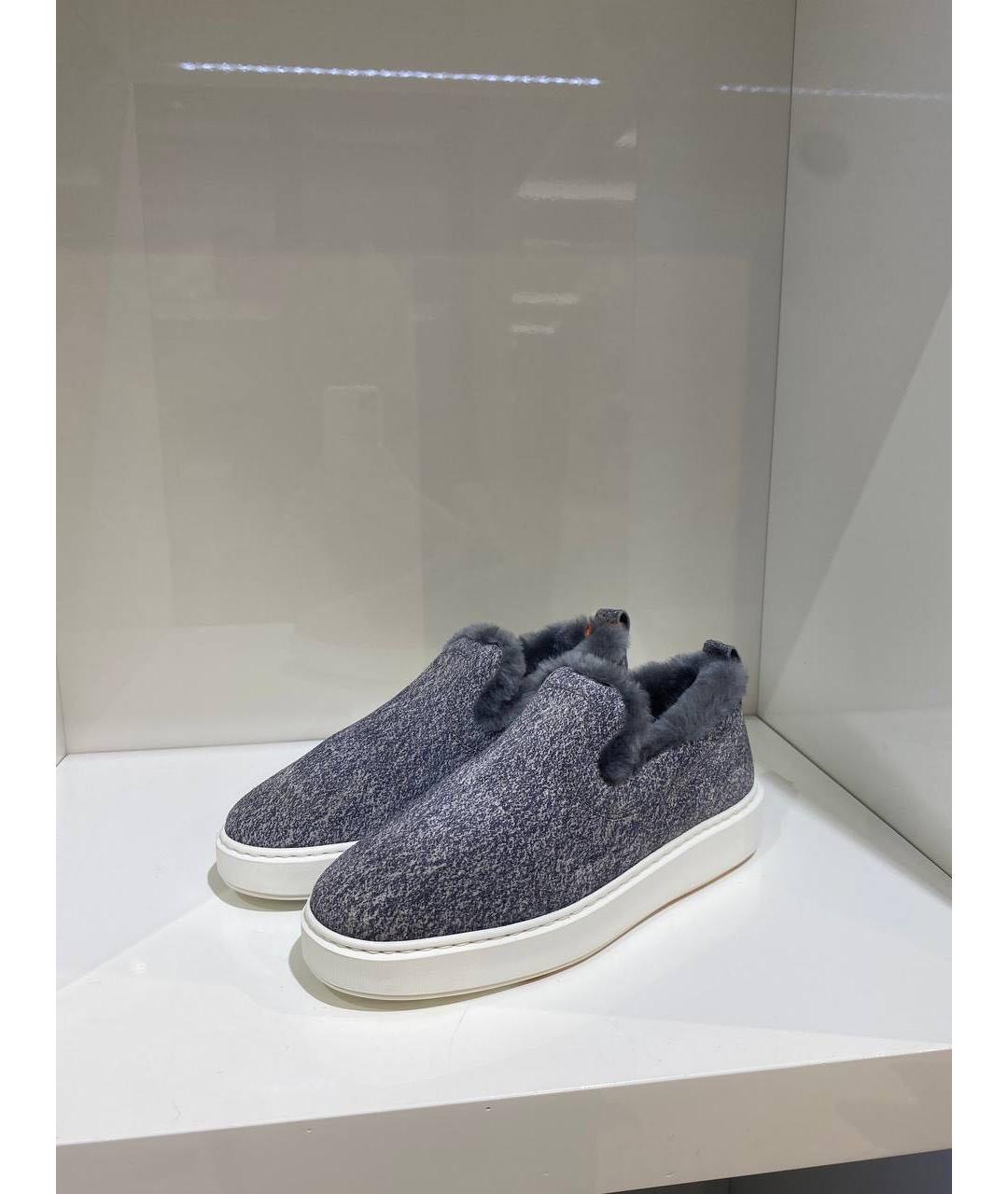 SANTONI Синие лоферы, фото 2