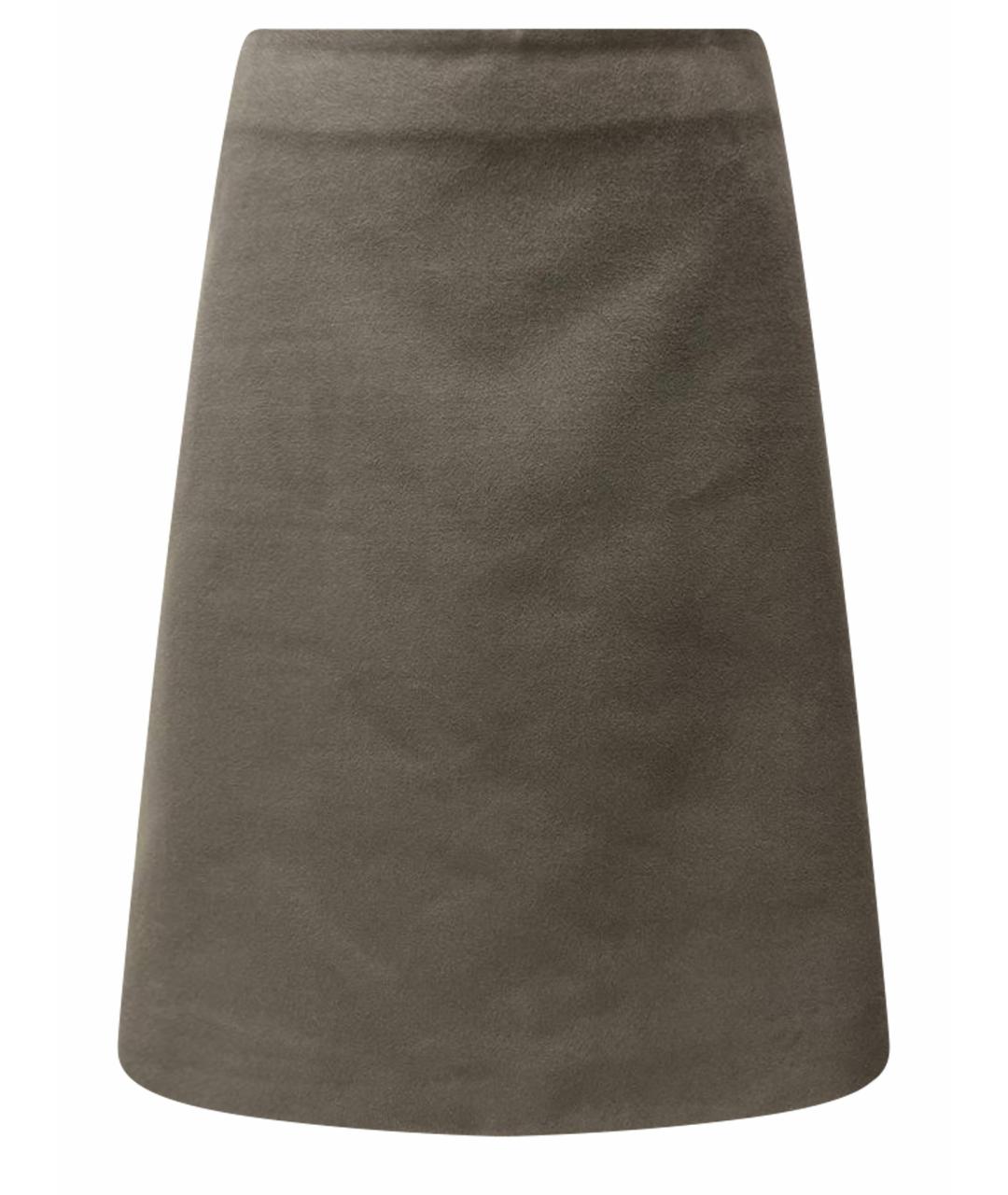 MAX MARA STUDIO Бежевая вискозная юбка миди, фото 1