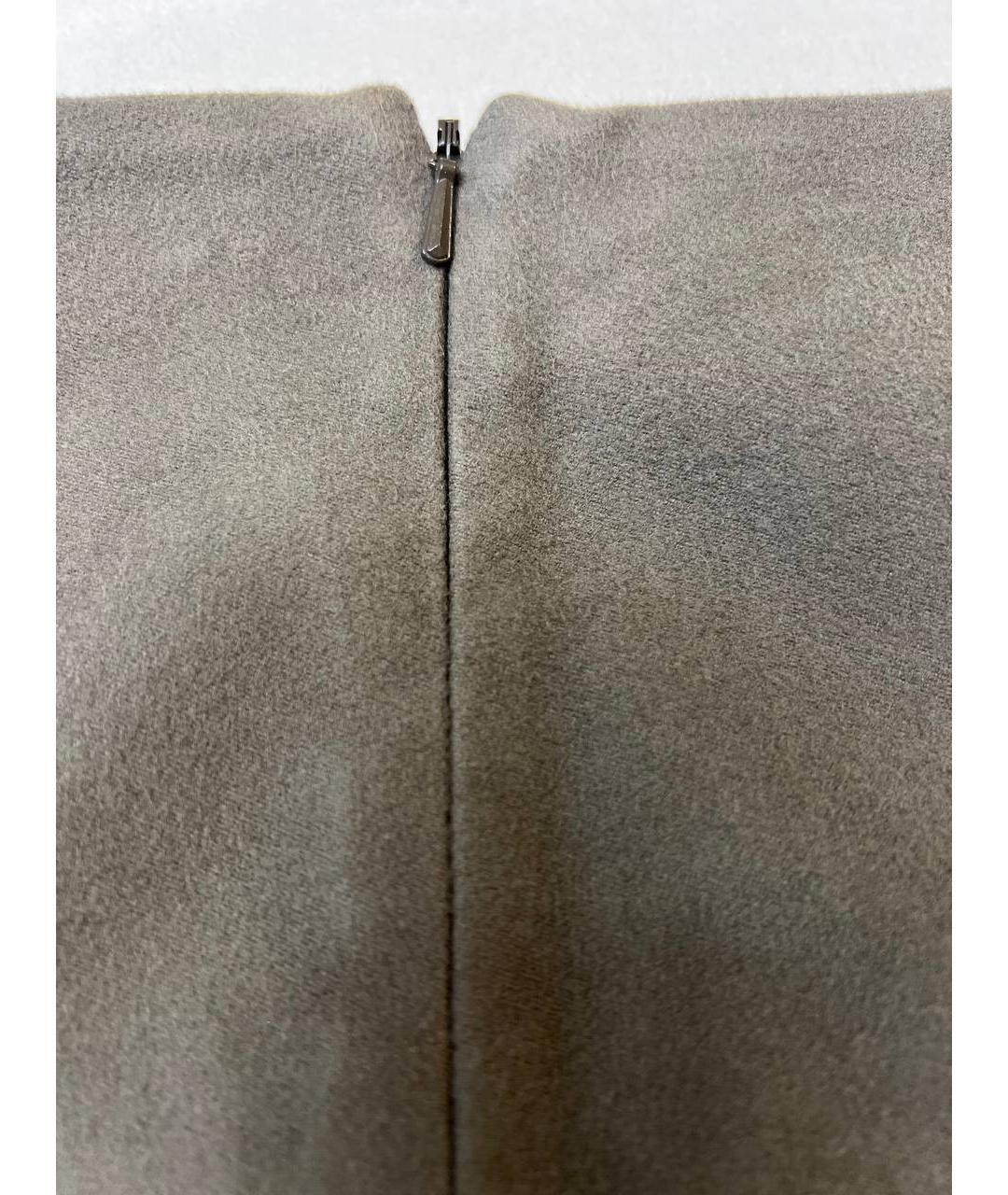 MAX MARA STUDIO Бежевая вискозная юбка миди, фото 4