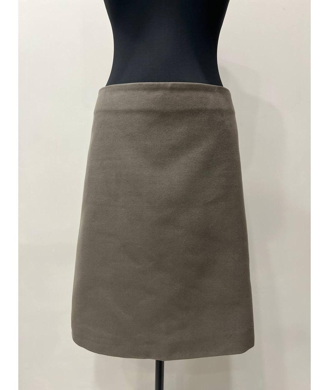 MAX MARA STUDIO Бежевая вискозная юбка миди, фото 6