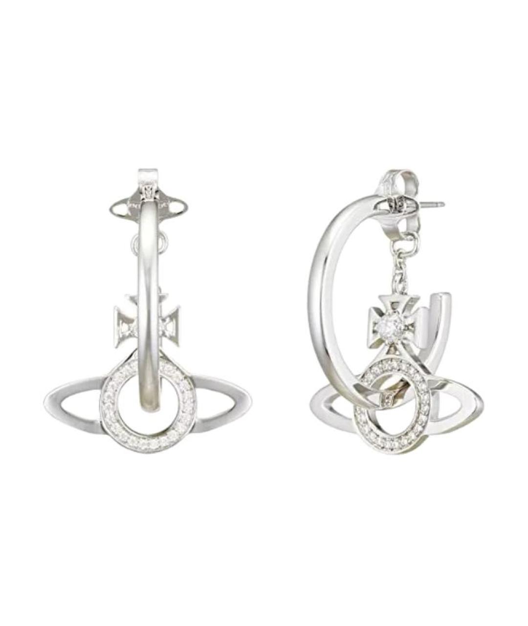 VIVIENNE WESTWOOD Серебряные латунные серьги, фото 2