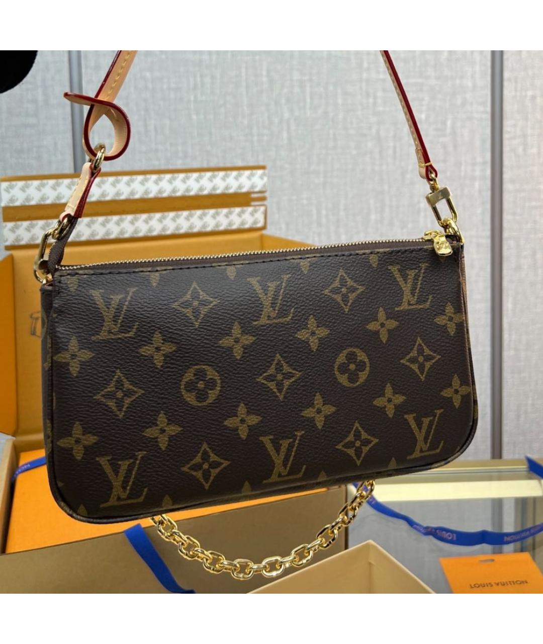 LOUIS VUITTON Коричневая сумка через плечо, фото 3