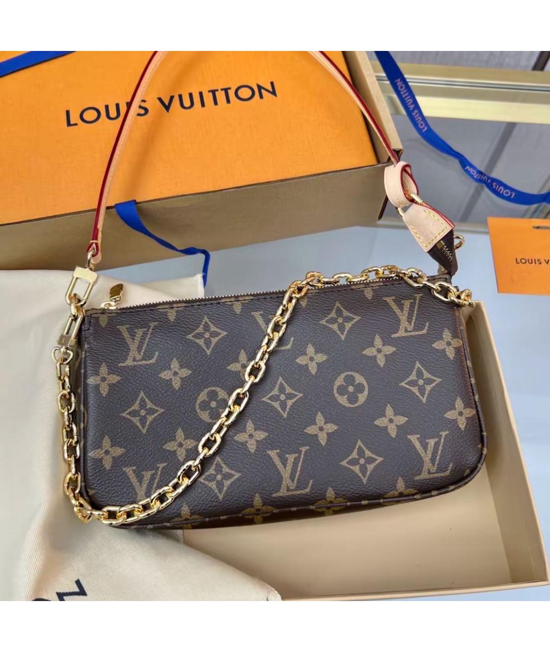 LOUIS VUITTON Коричневая сумка через плечо, фото 2