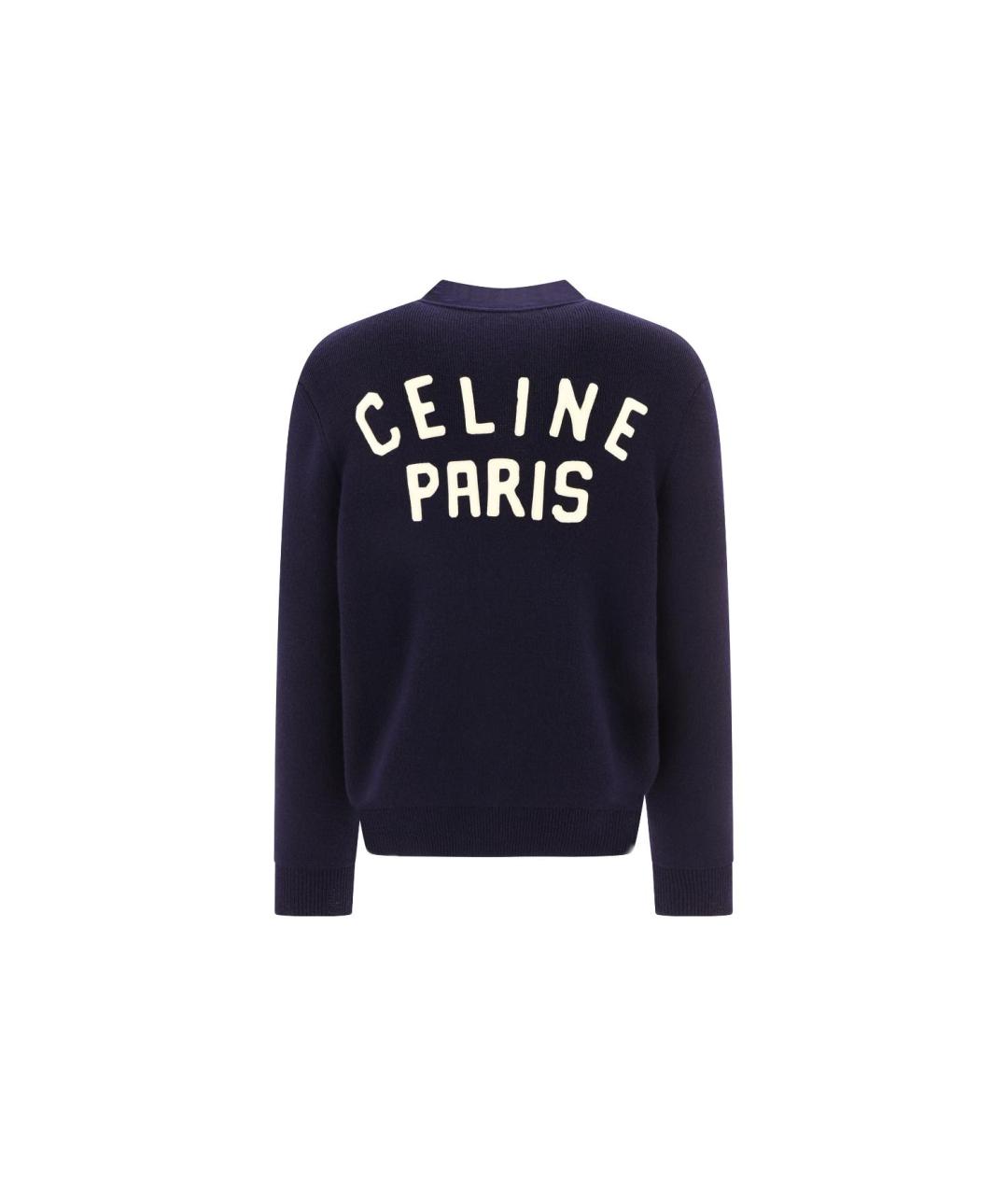 CELINE Синий джемпер / свитер, фото 2