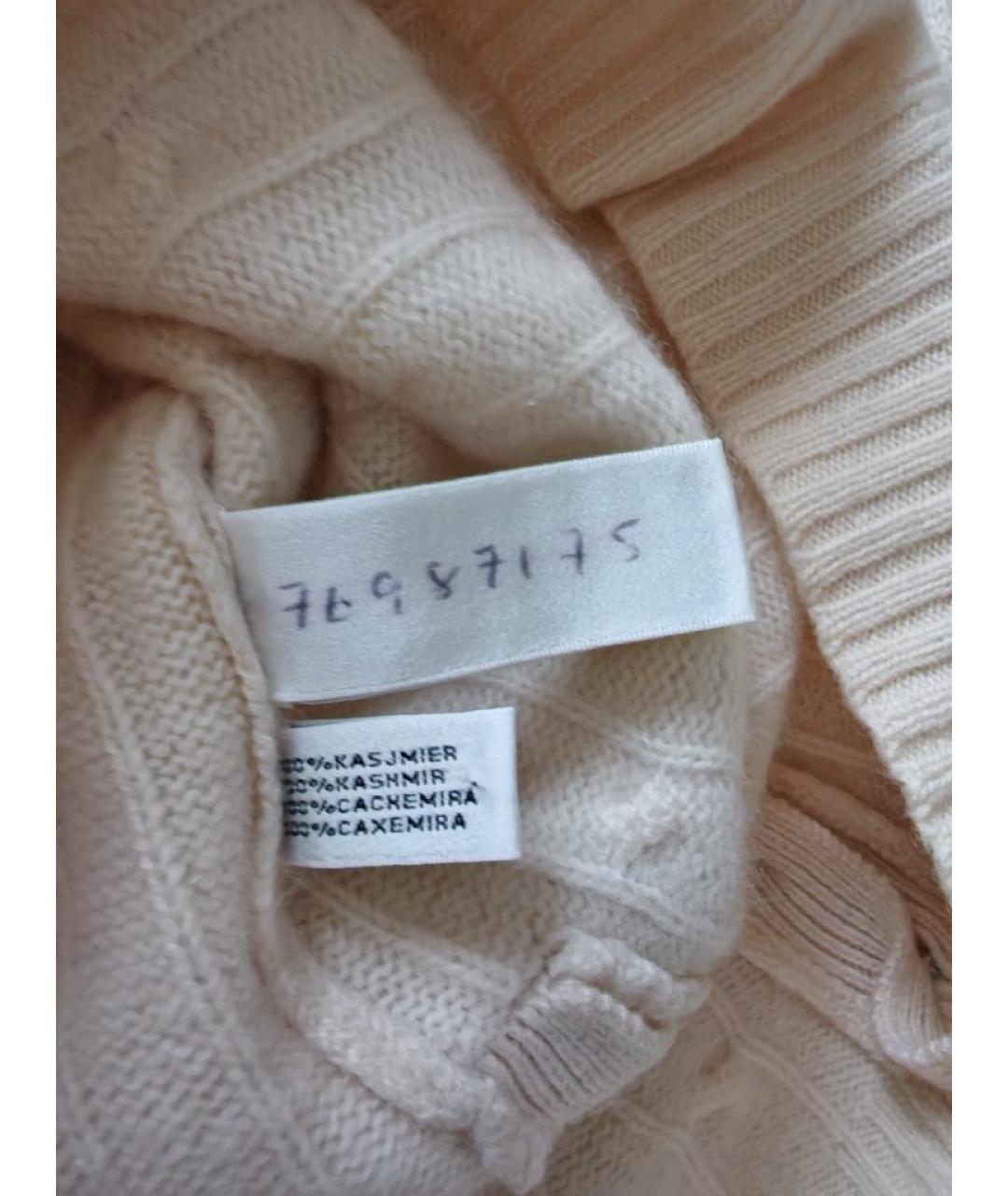 RALPH LAUREN Бежевый кашемировый джемпер / свитер, фото 8
