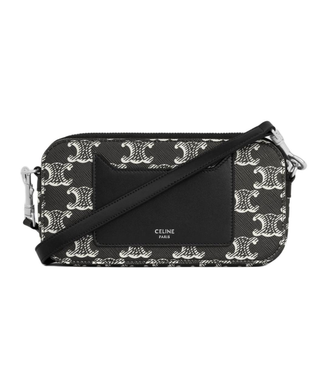 CELINE Черная сумка на плечо, фото 3