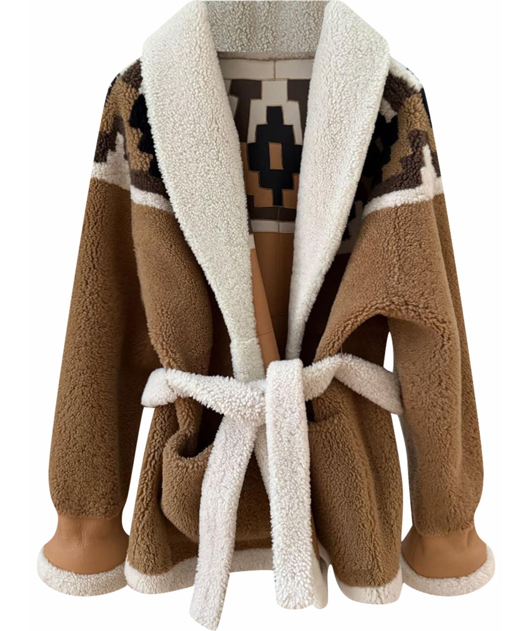 BLANCHA Коричневая кожаная дубленка, фото 1