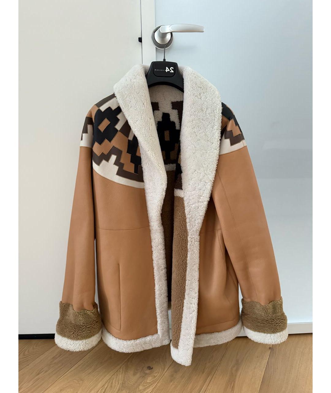 BLANCHA Коричневая кожаная дубленка, фото 5