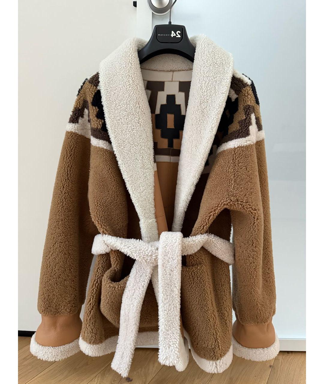 BLANCHA Коричневая кожаная дубленка, фото 6