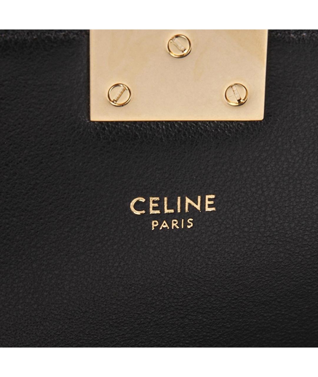 CELINE Белая кожаная сумка через плечо, фото 6