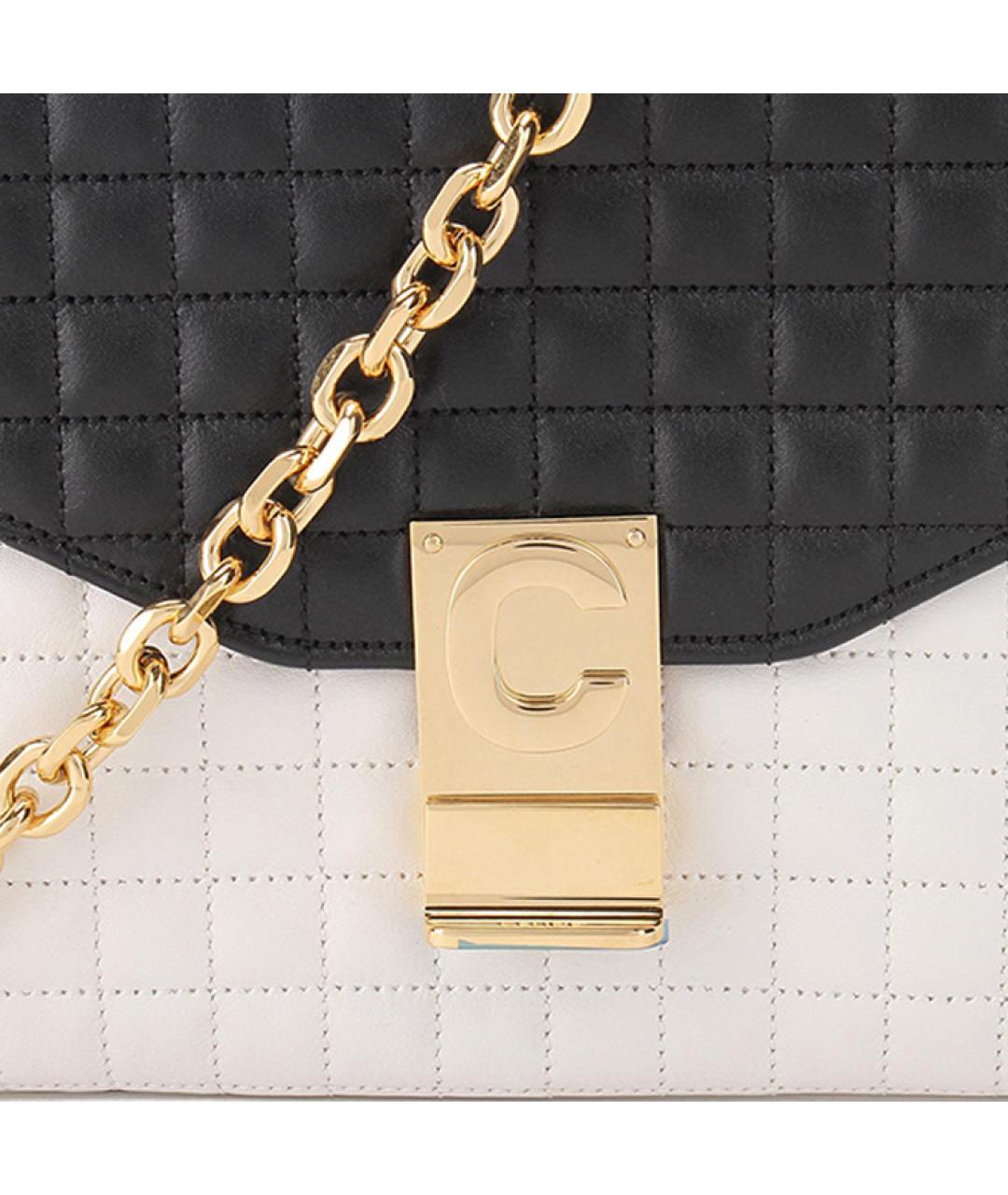 CELINE Белая кожаная сумка через плечо, фото 5