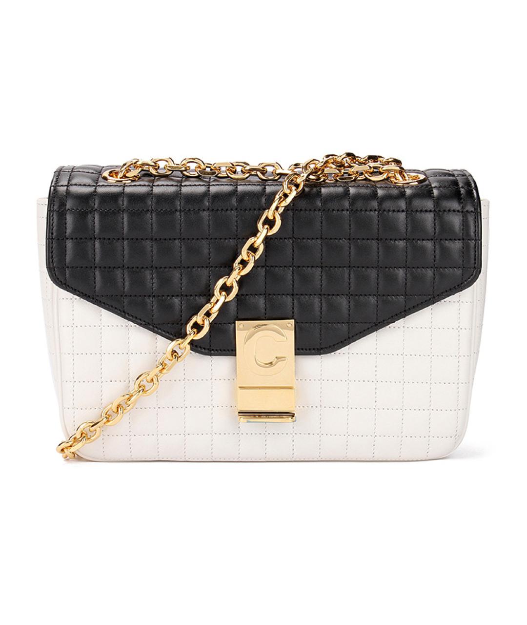 CELINE Белая кожаная сумка через плечо, фото 1