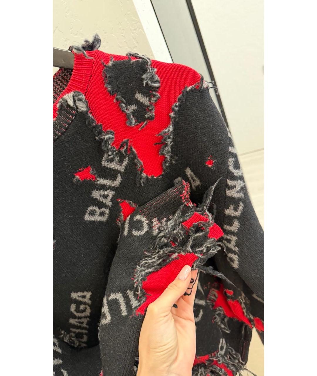 BALENCIAGA Черный шерстяной джемпер / свитер, фото 7