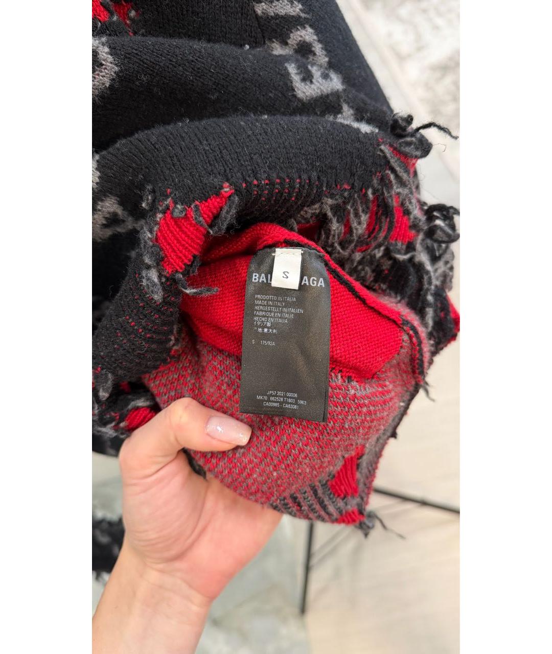 BALENCIAGA Черный шерстяной джемпер / свитер, фото 5