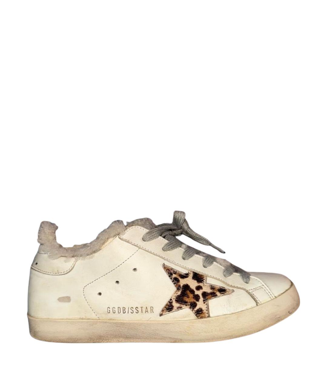 GOLDEN GOOSE DELUXE BRAND Белые кожаные кеды, фото 1