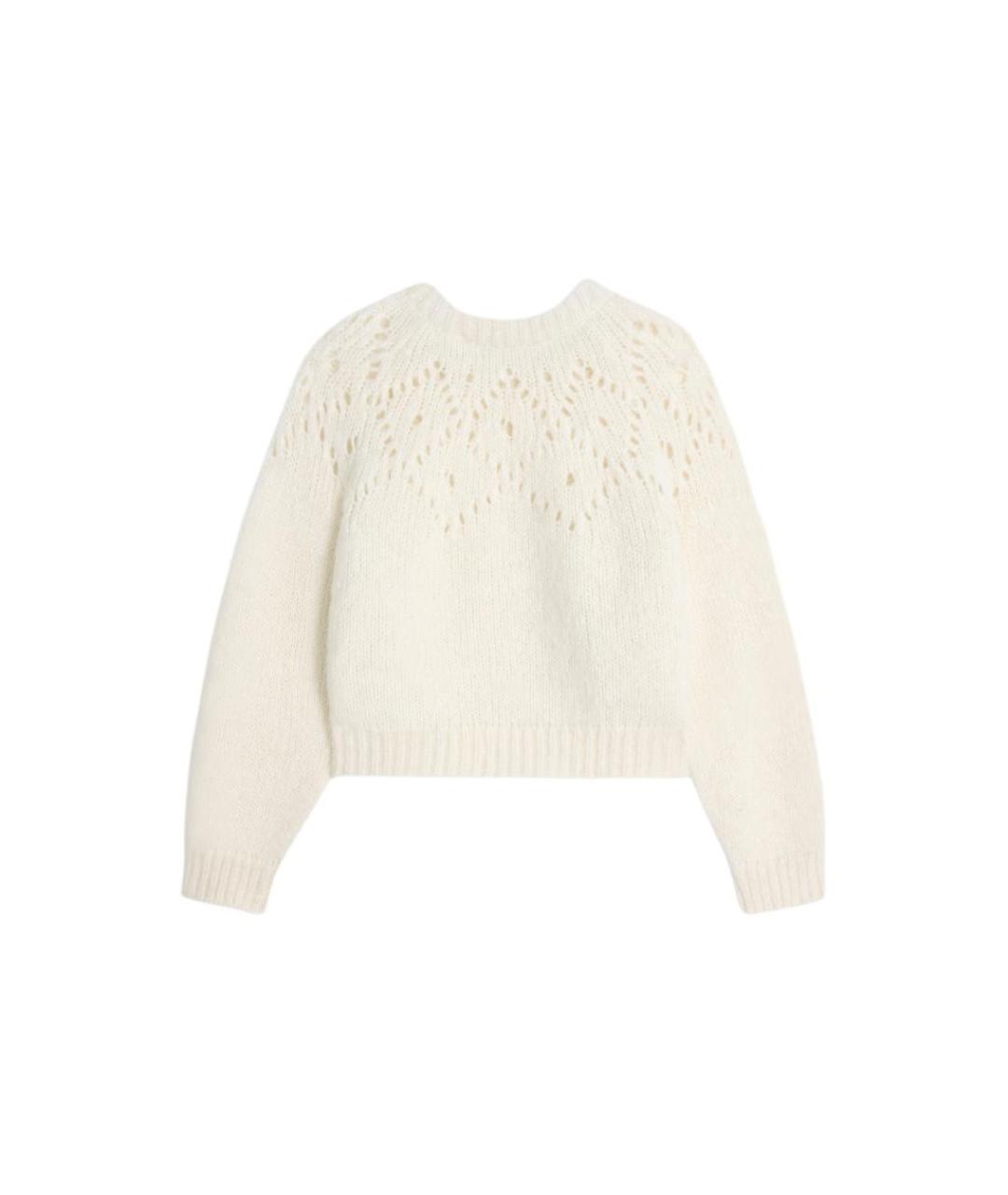 CELINE Белый шерстяной джемпер / свитер, фото 2