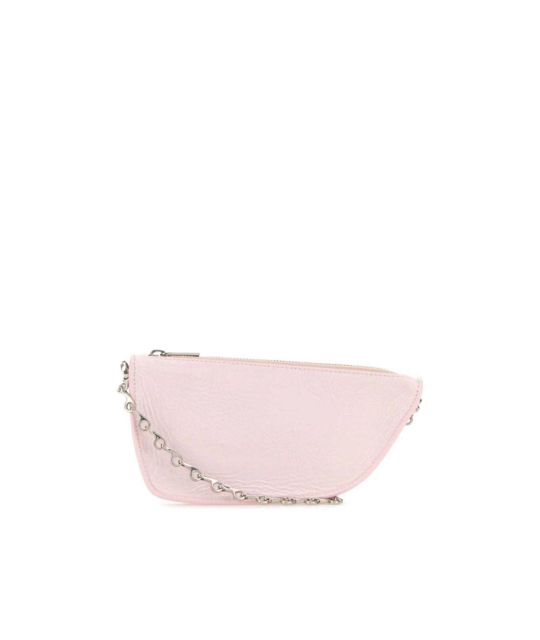 BURBERRY Розовая сумка через плечо из лакированной кожи, фото 7