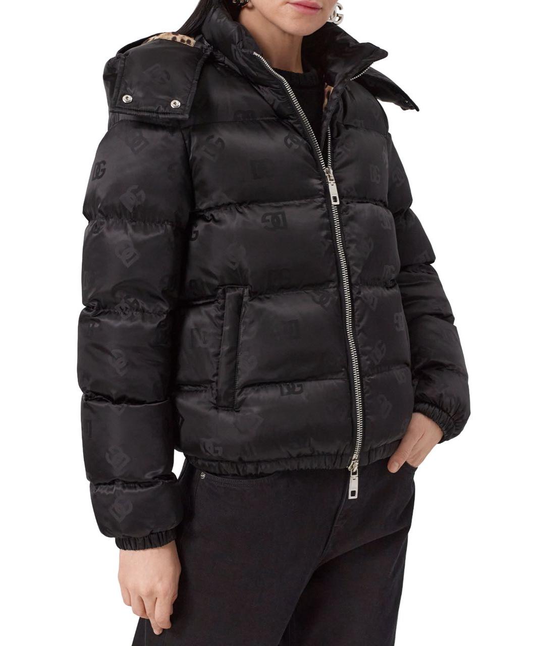 DOLCE&GABBANA Черный пуховик, фото 3