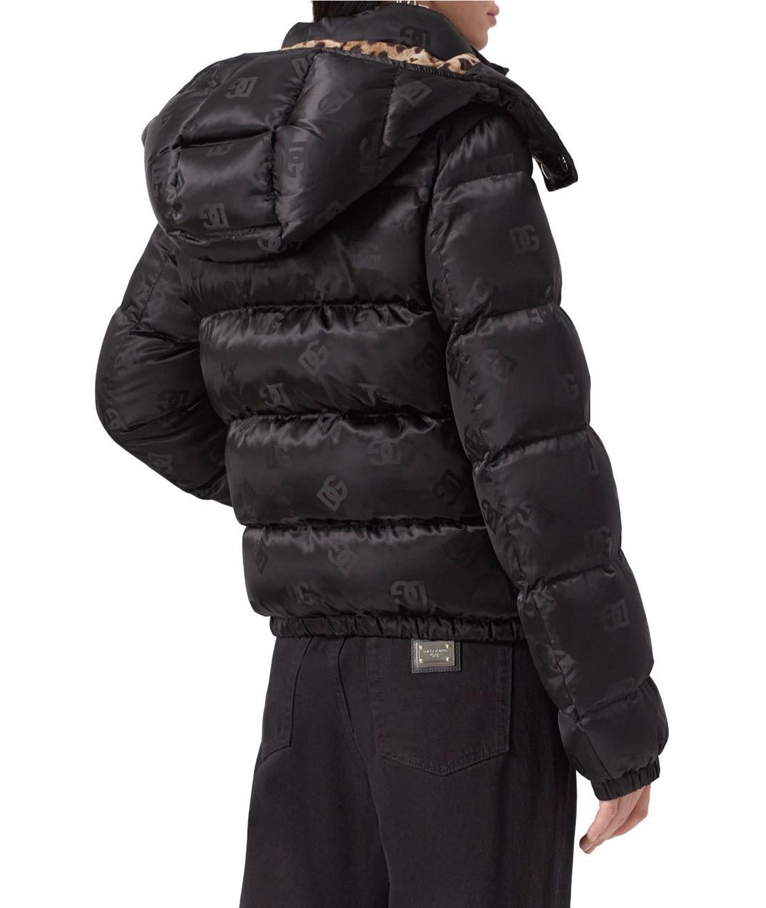 DOLCE&GABBANA Черный пуховик, фото 5