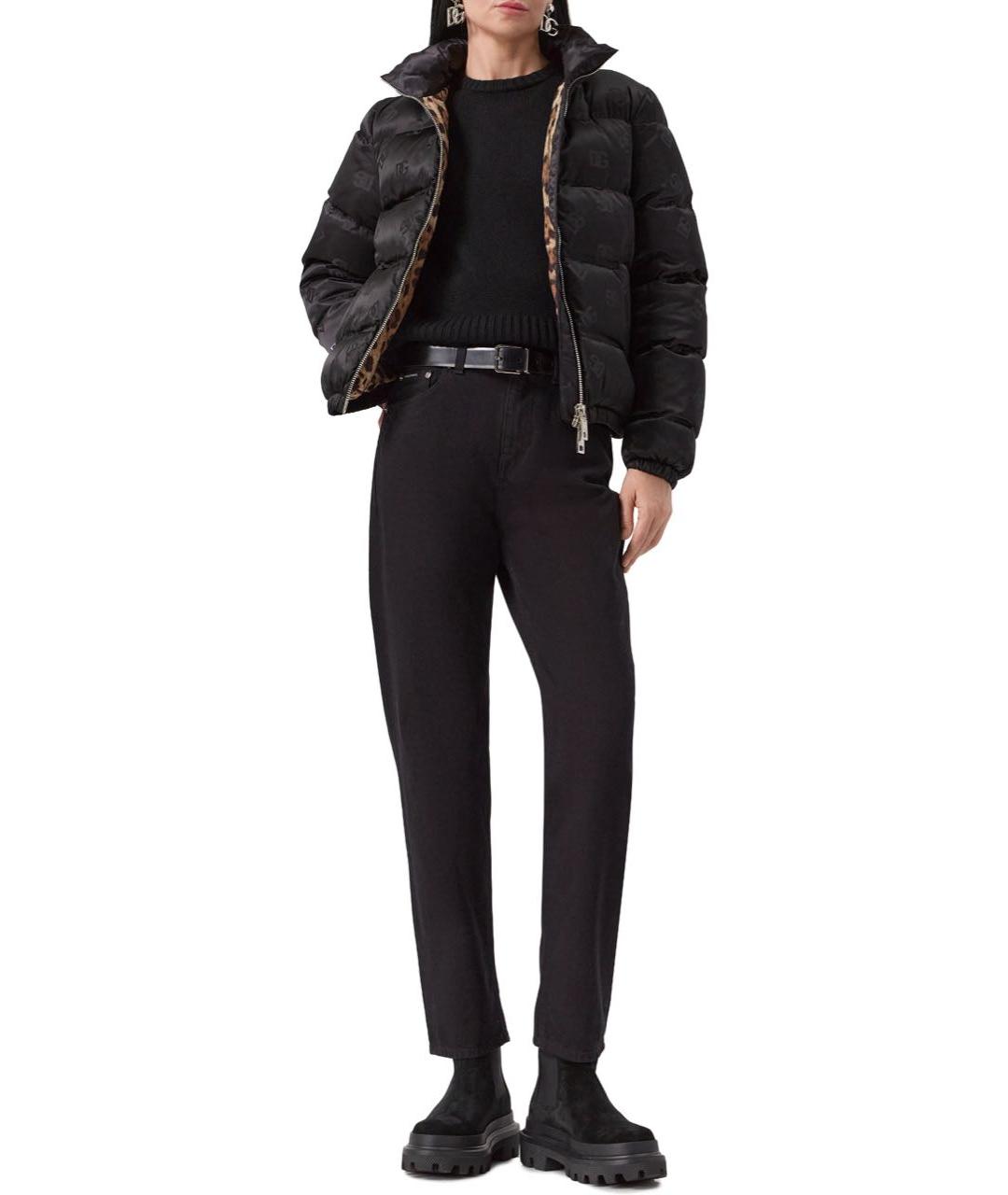 DOLCE&GABBANA Черный пуховик, фото 4