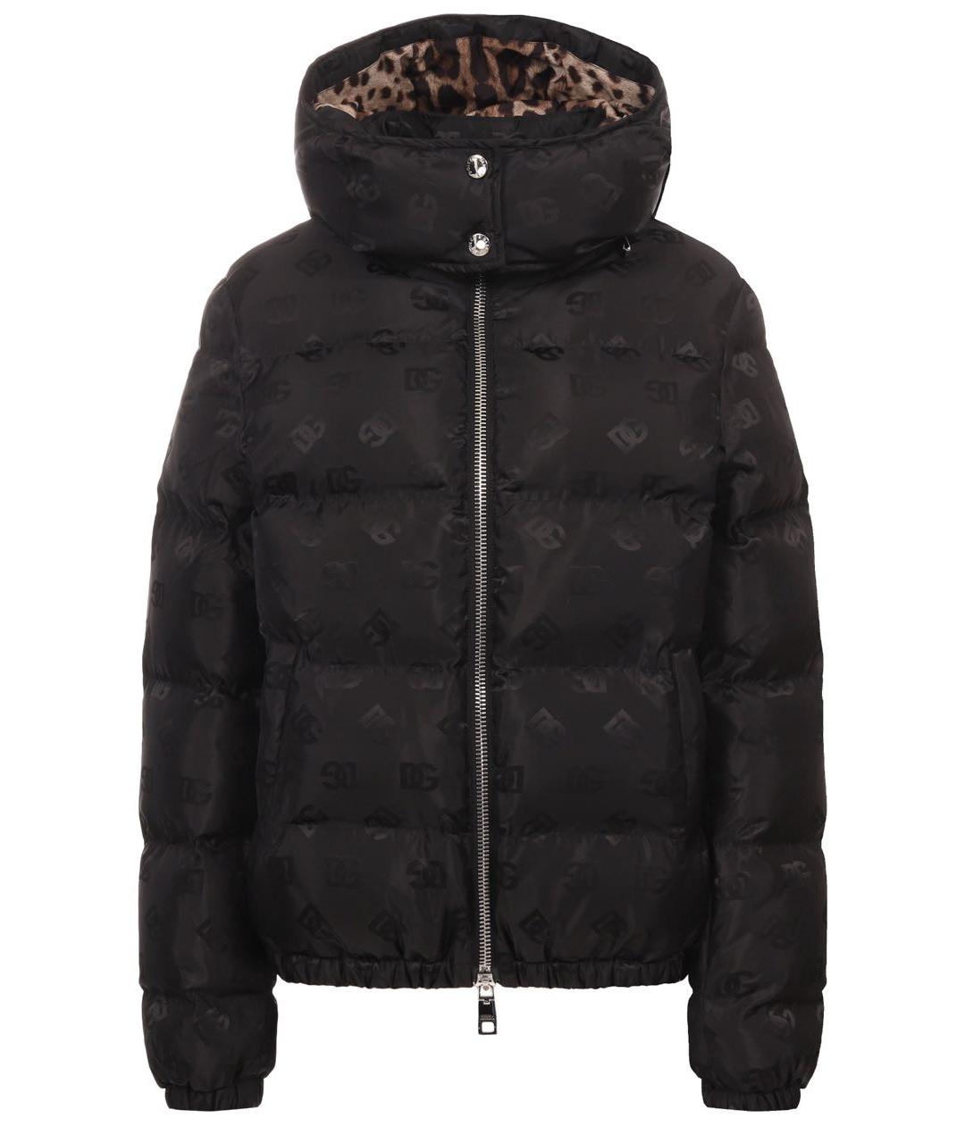 DOLCE&GABBANA Черный пуховик, фото 1