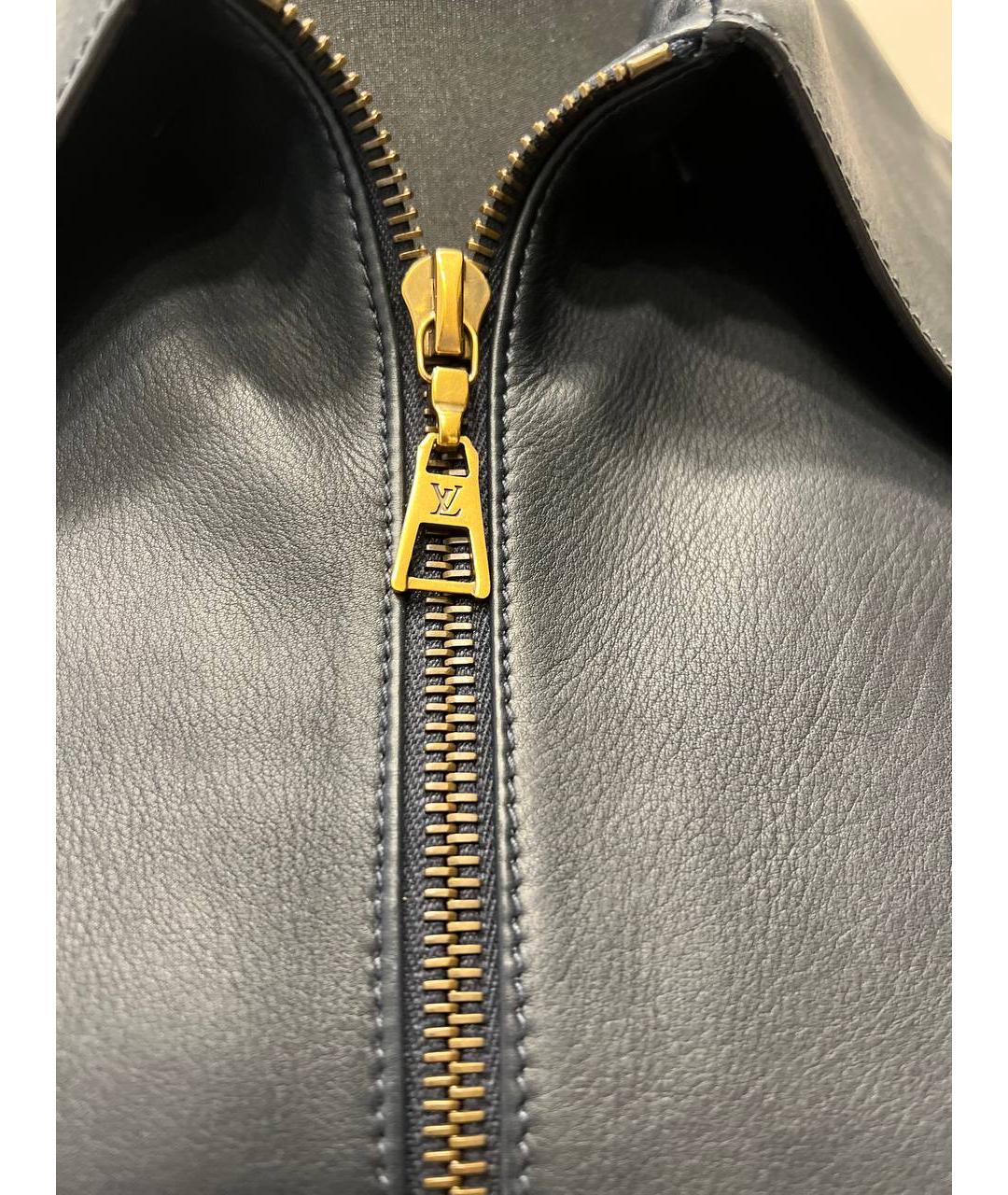 LOUIS VUITTON Серая кожаная куртка, фото 4