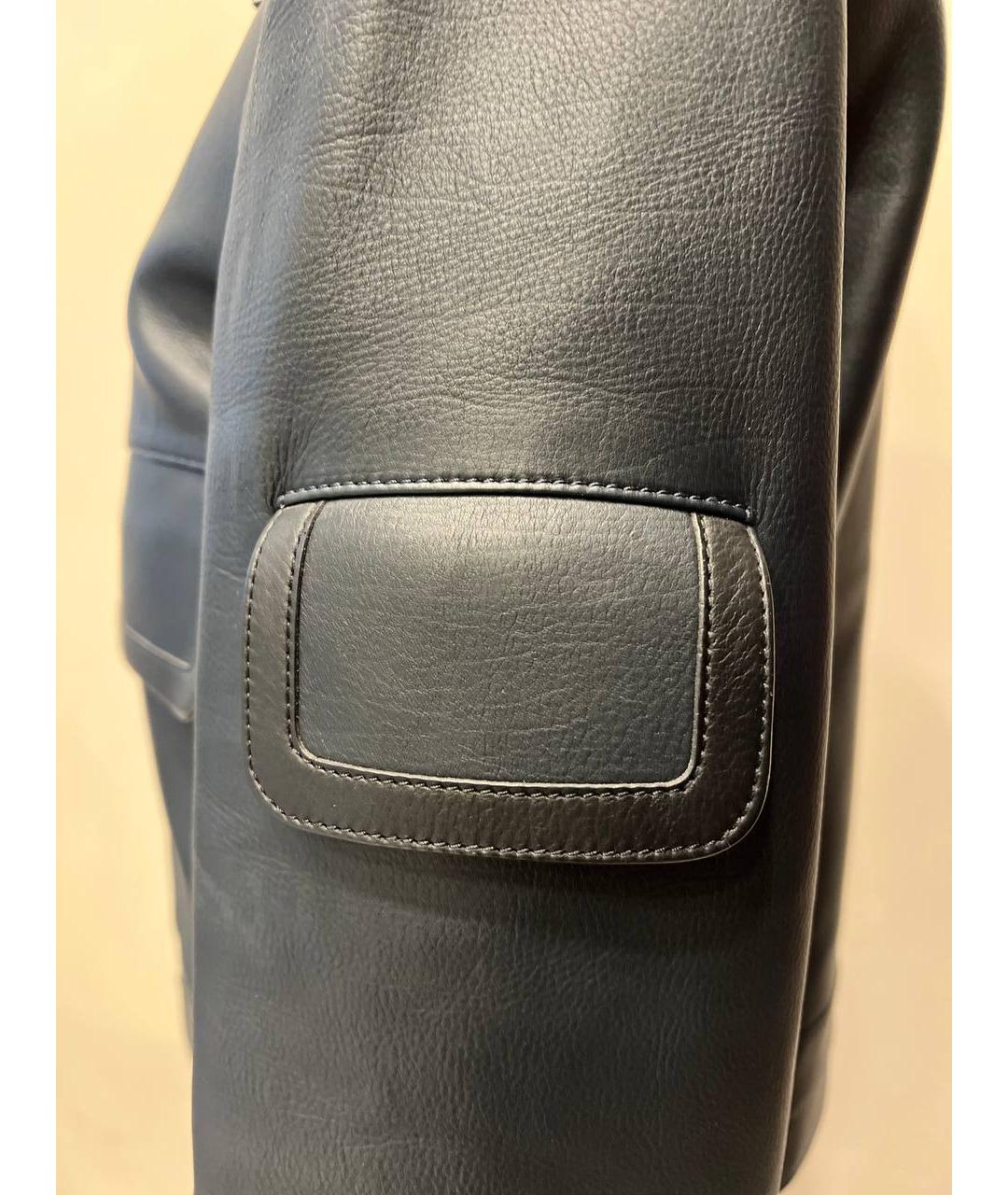 LOUIS VUITTON Серая кожаная куртка, фото 7