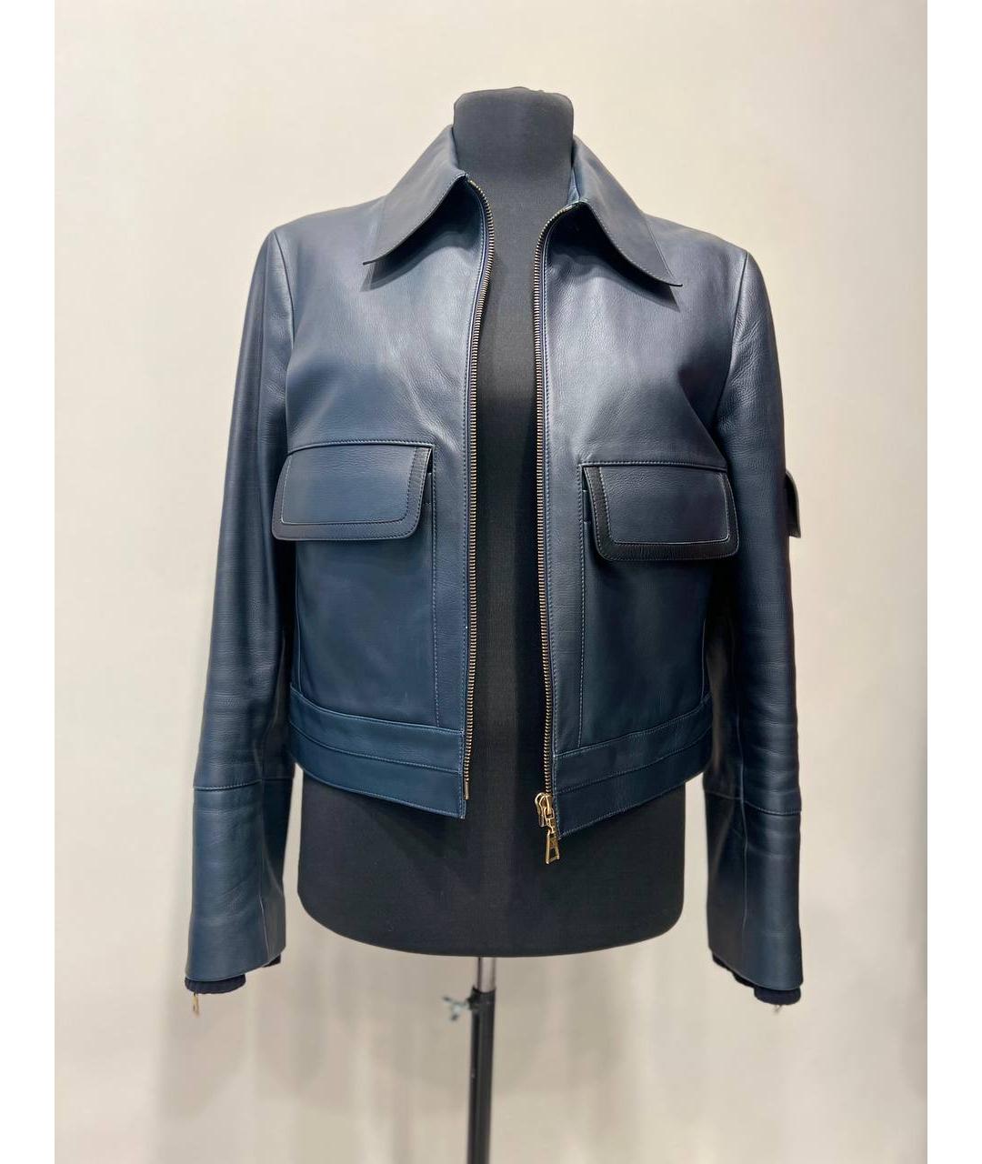 LOUIS VUITTON Серая кожаная куртка, фото 8