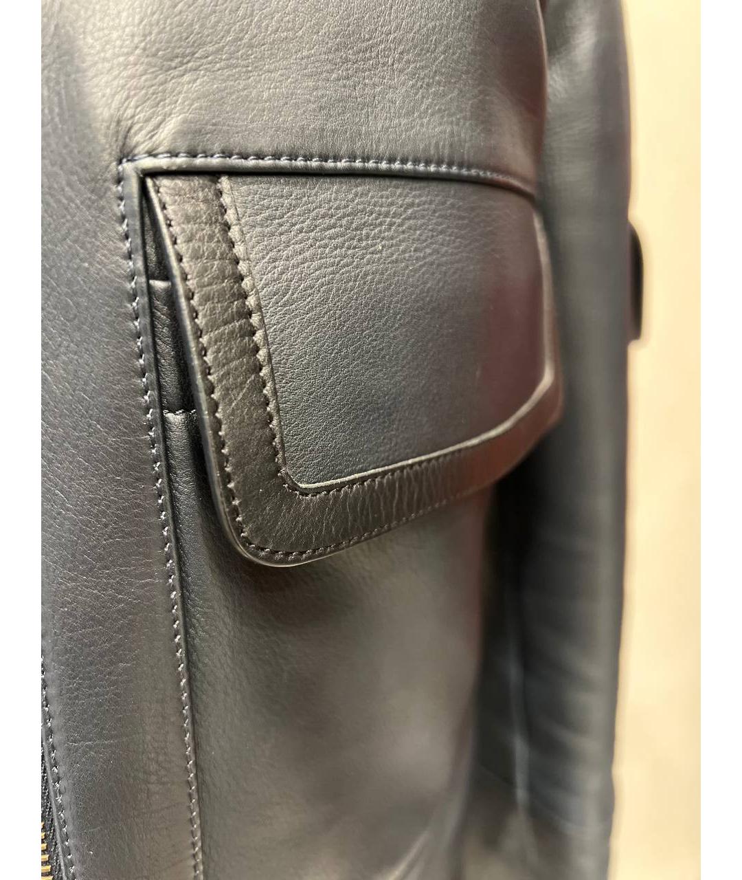 LOUIS VUITTON Серая кожаная куртка, фото 5