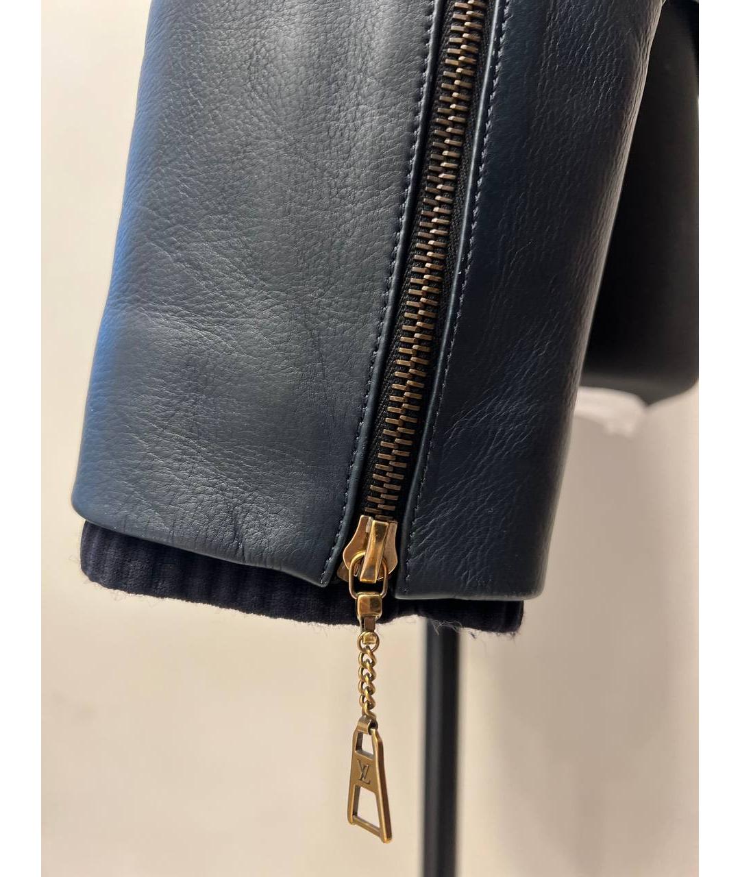 LOUIS VUITTON Серая кожаная куртка, фото 6