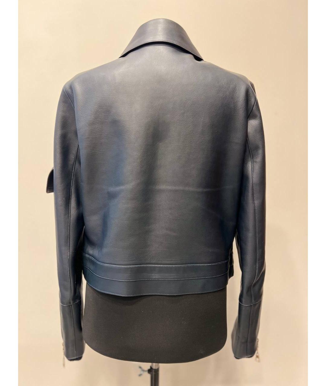 LOUIS VUITTON Серая кожаная куртка, фото 2