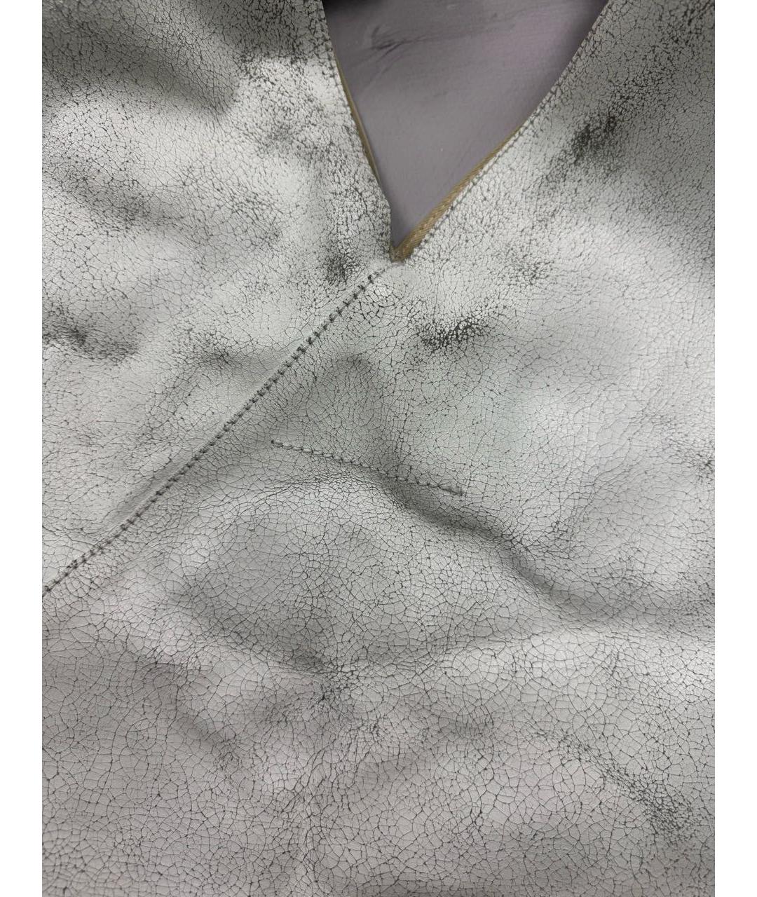 MM6 MAISON MARGIELA Белая кожаная сумка тоут, фото 5