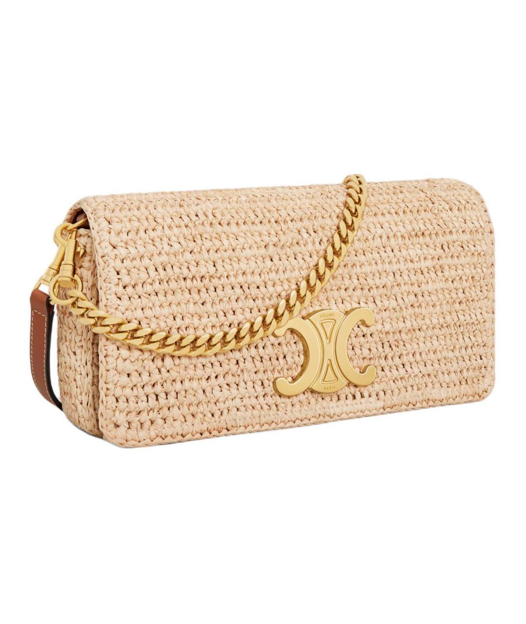 CELINE Бежевая сумка через плечо, фото 2