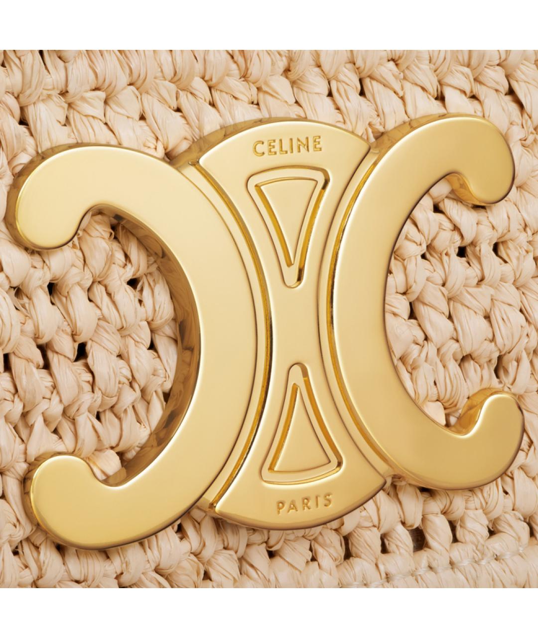 CELINE Бежевая сумка через плечо, фото 5