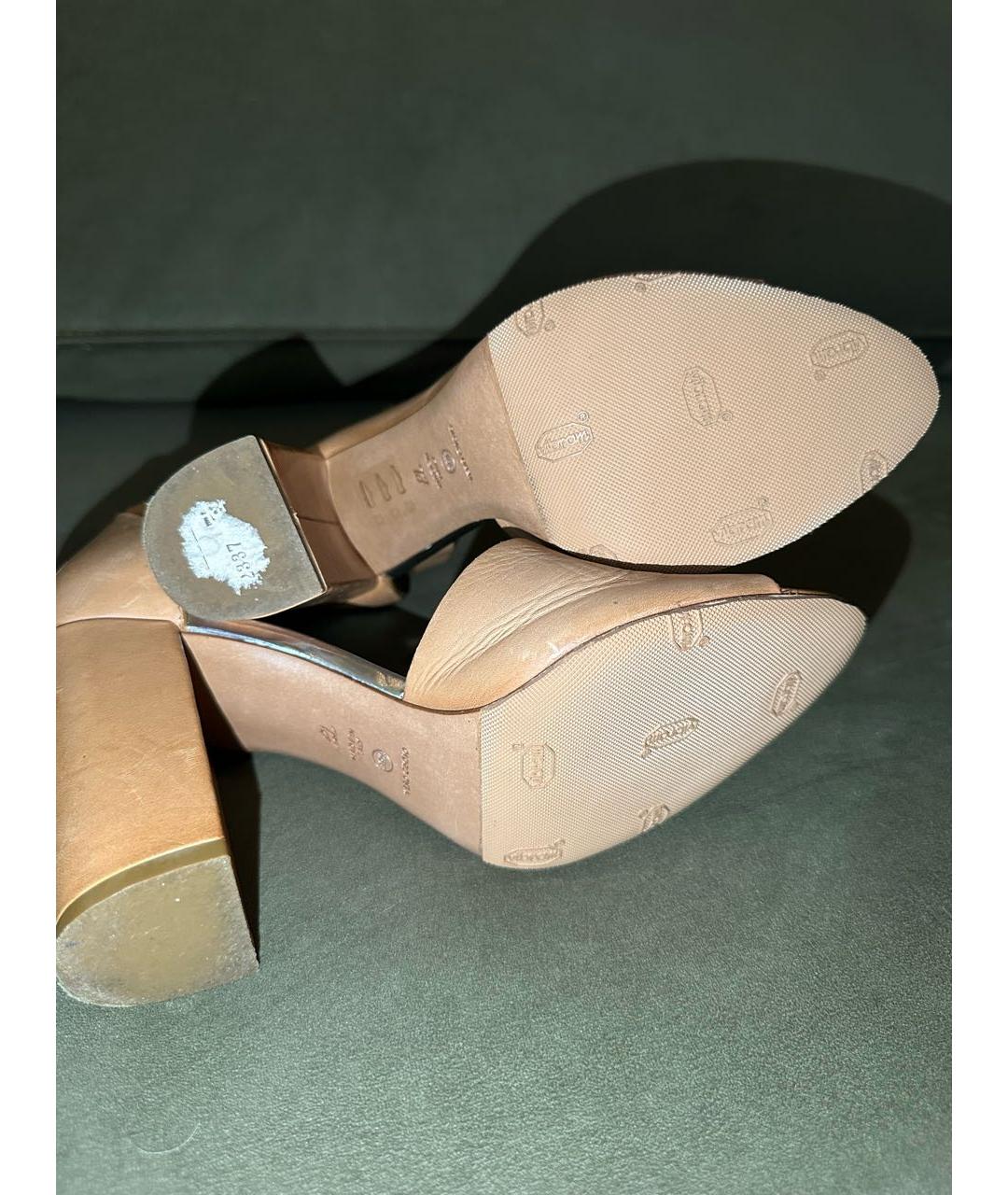 3.1 PHILLIP LIM Бежевые кожаные босоножки, фото 6