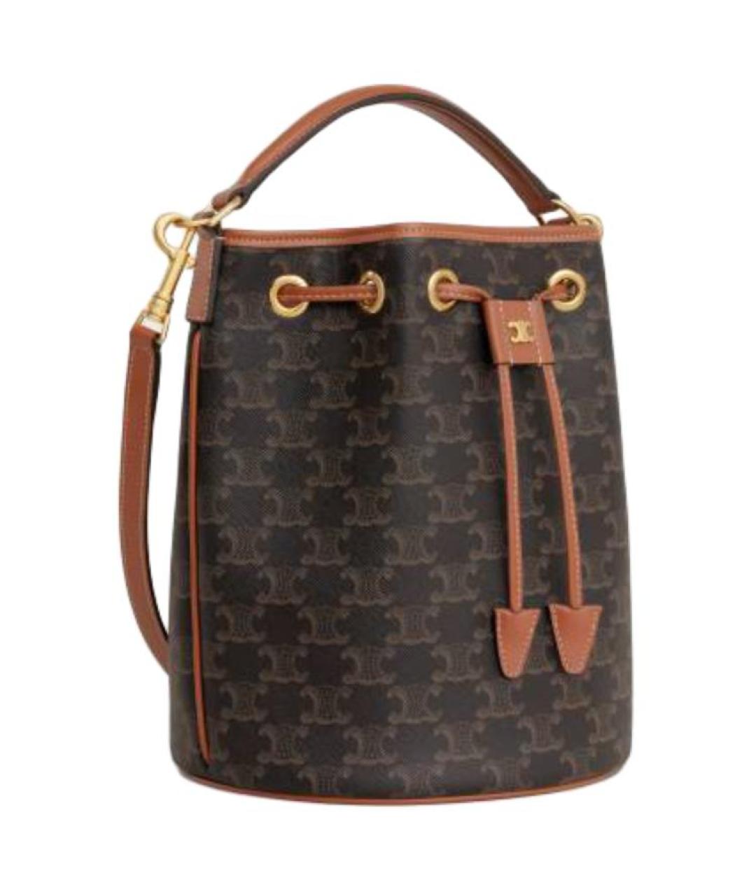 CELINE Коричневая сумка через плечо, фото 2