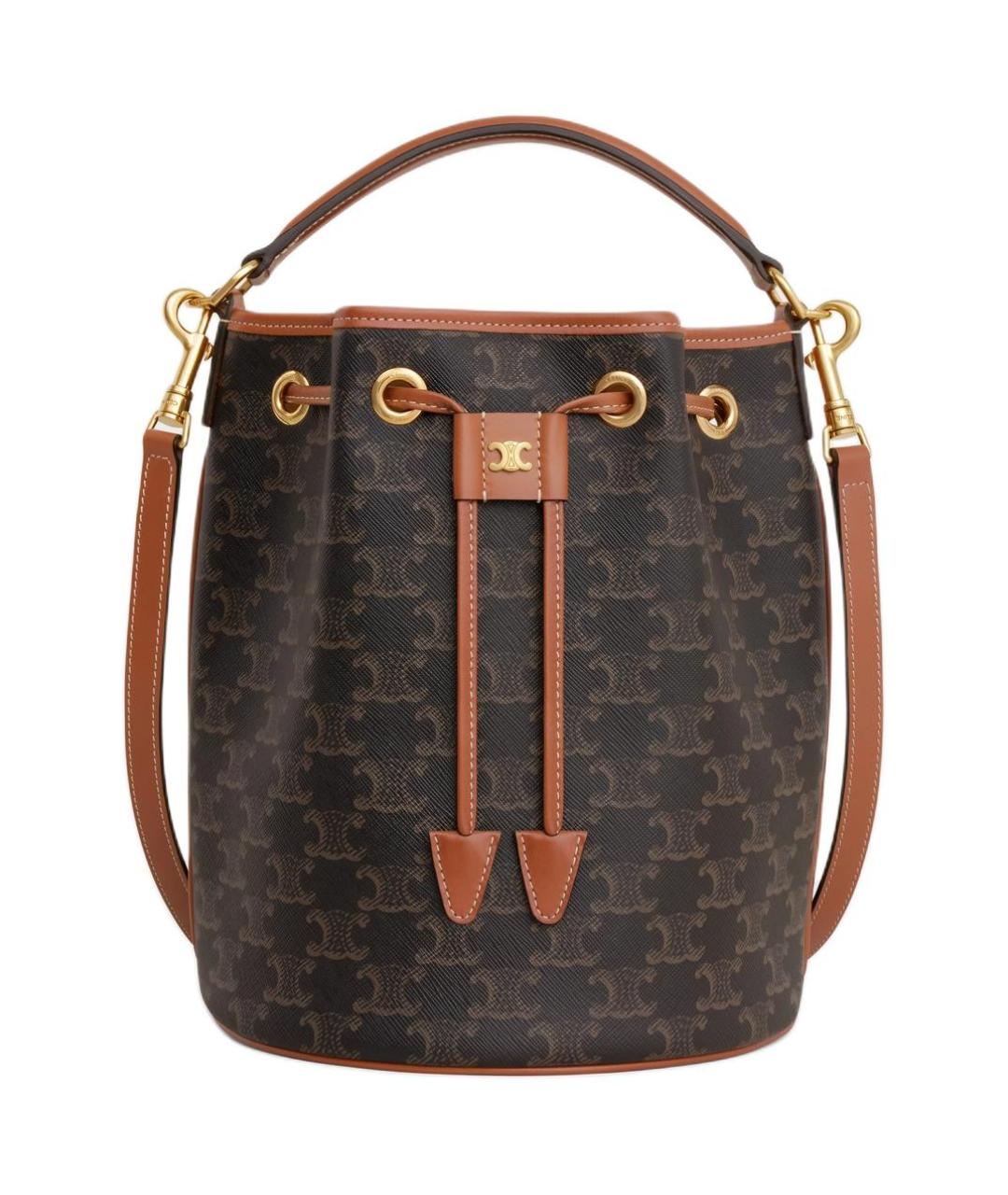 CELINE Коричневая сумка через плечо, фото 1