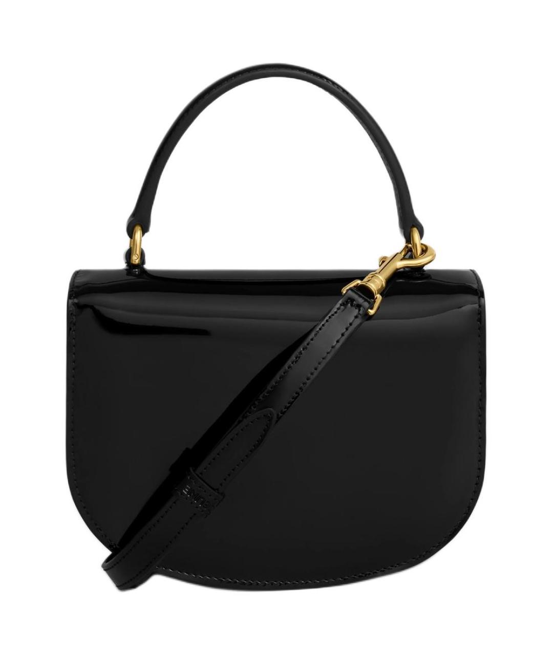 CELINE Черная кожаная сумка через плечо, фото 4