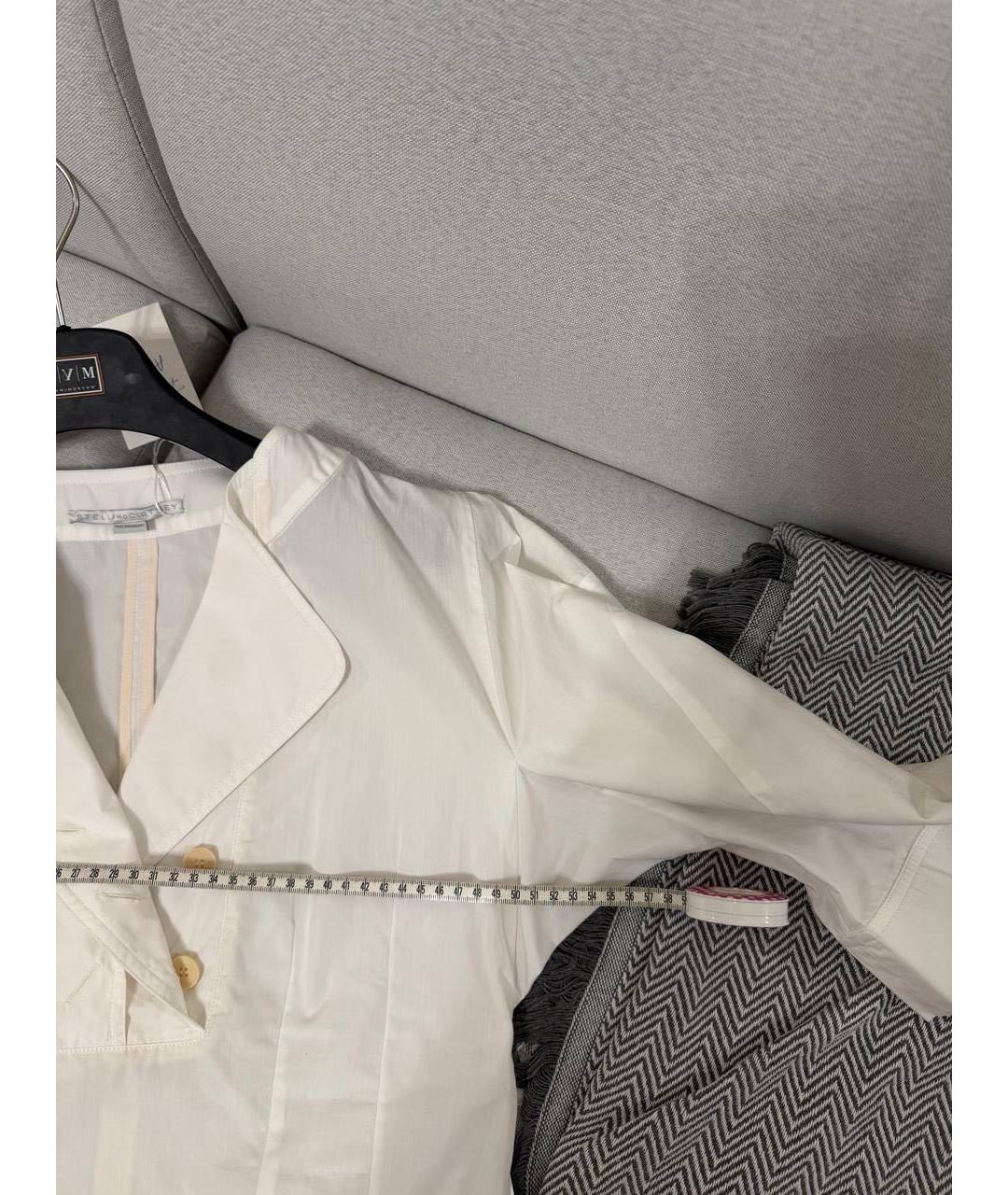 STELLA MCCARTNEY Белая шелковая блузы, фото 4