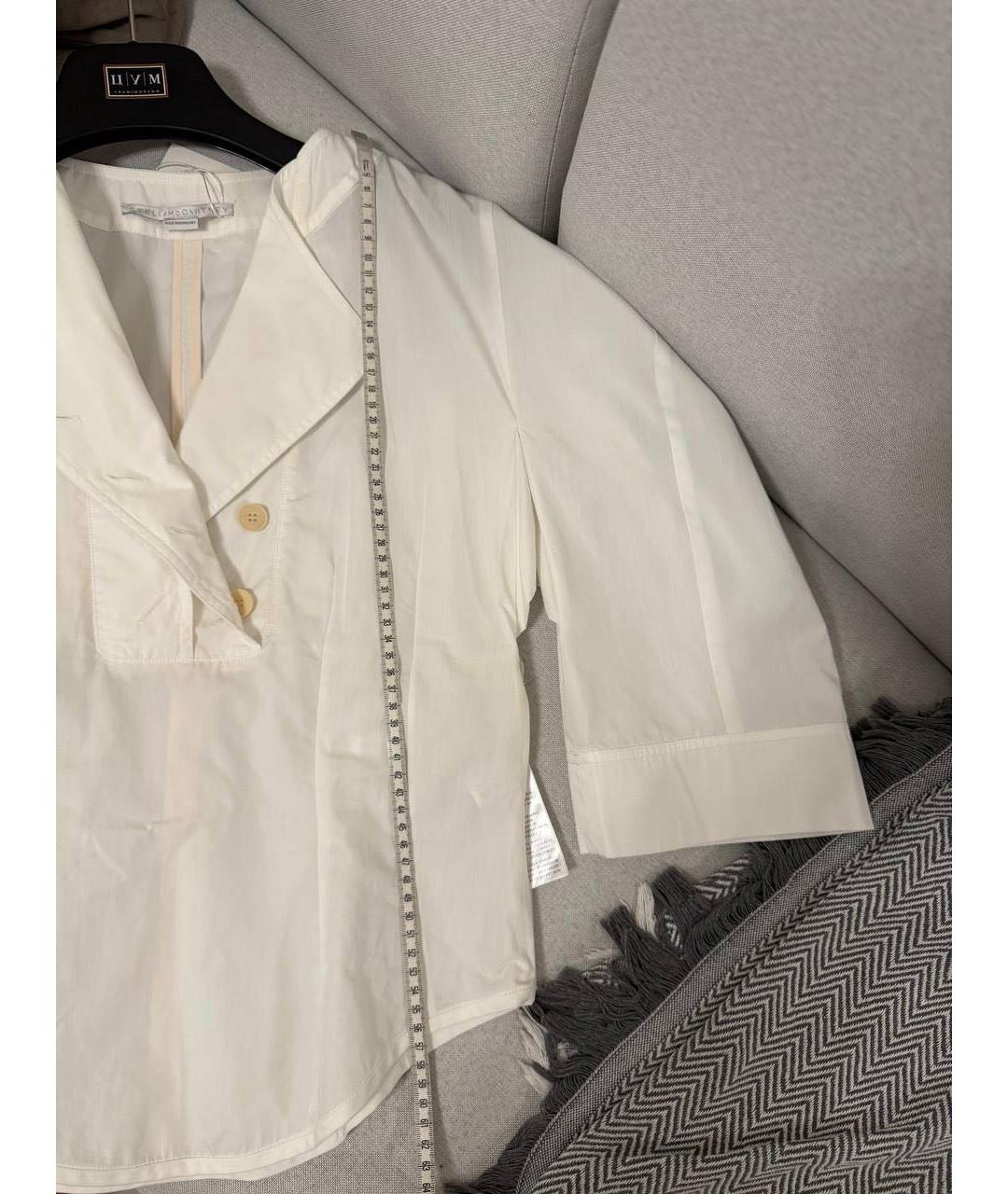 STELLA MCCARTNEY Белая шелковая блузы, фото 3