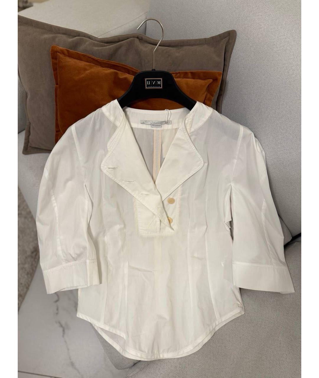 STELLA MCCARTNEY Белая шелковая блузы, фото 5